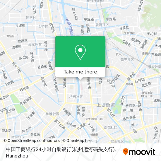 中国工商银行24小时自助银行(杭州运河码头支行) map