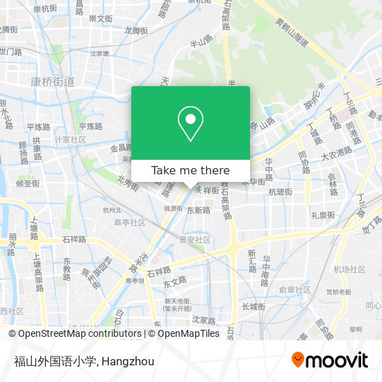 福山外国语小学 map