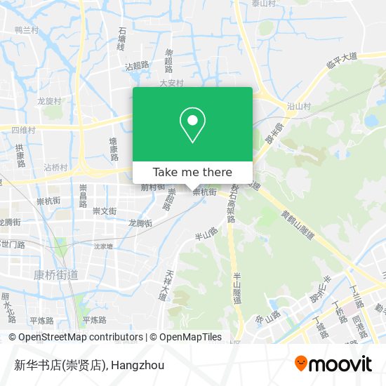 新华书店(崇贤店) map