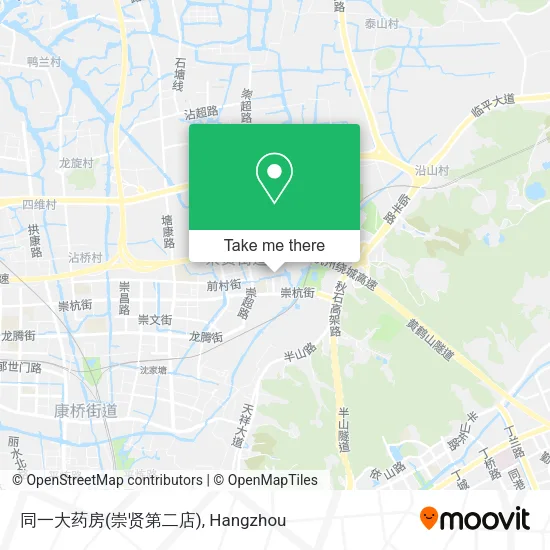 同一大药房(崇贤第二店) map