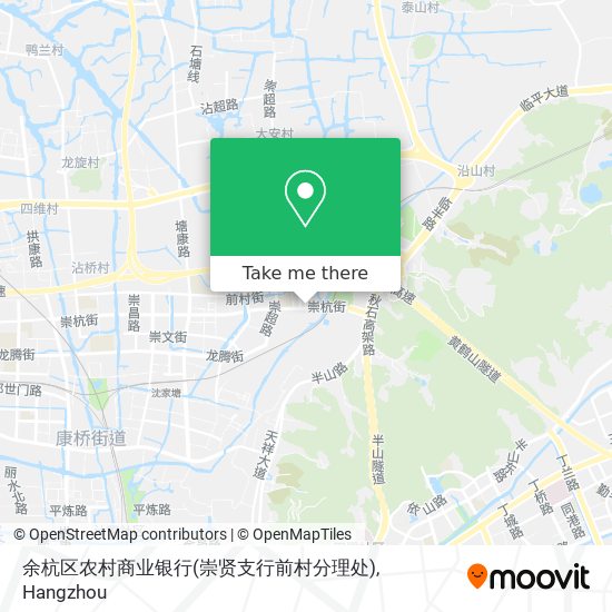 余杭区农村商业银行(崇贤支行前村分理处) map