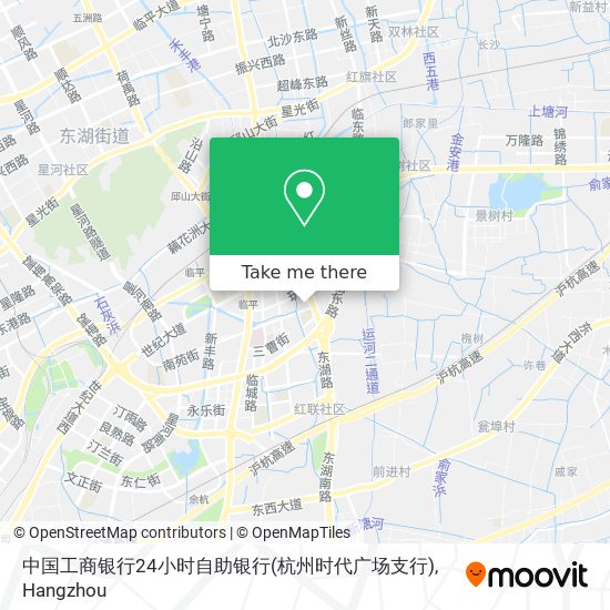 中国工商银行24小时自助银行(杭州时代广场支行) map