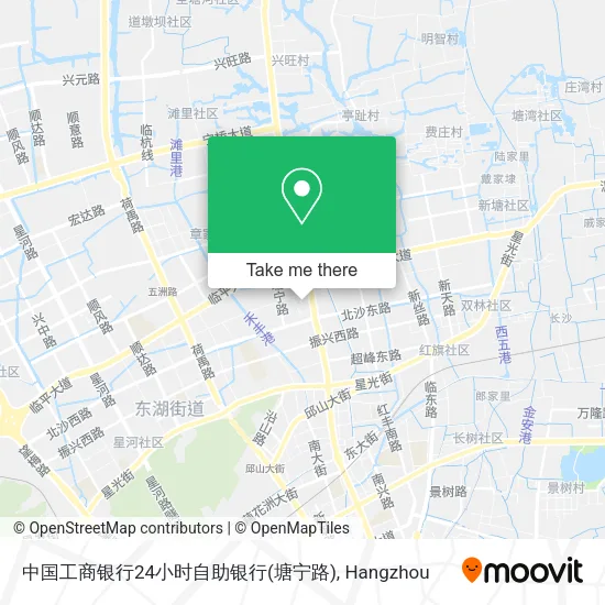 中国工商银行24小时自助银行(塘宁路) map
