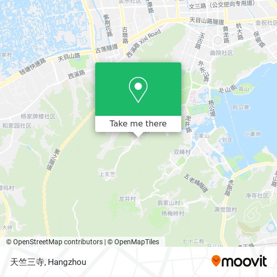 天竺三寺 map