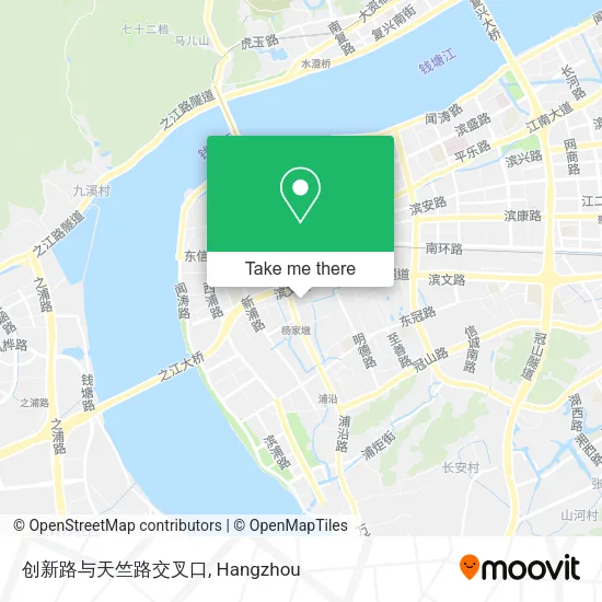 创新路与天竺路交叉口 map