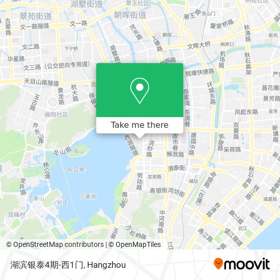 湖滨银泰4期-西1门 map