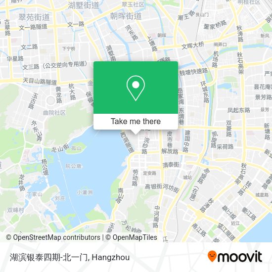 湖滨银泰四期-北一门 map