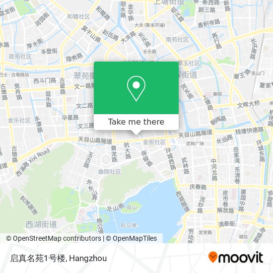 启真名苑1号楼 map
