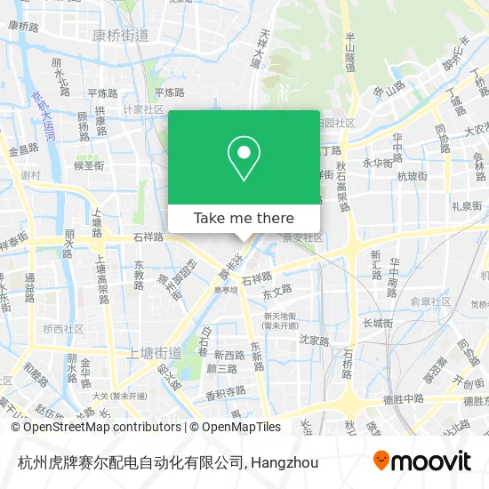 杭州虎牌赛尔配电自动化有限公司 map