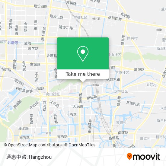 通惠中路 map