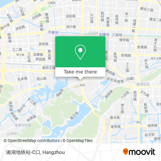 湘湖地铁站-C口 map