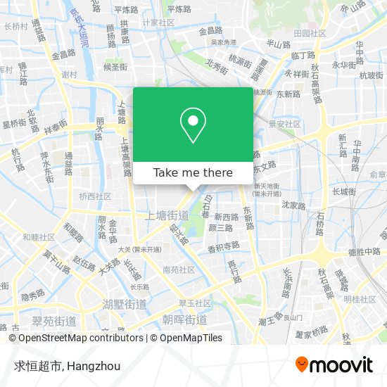 求恒超市 map
