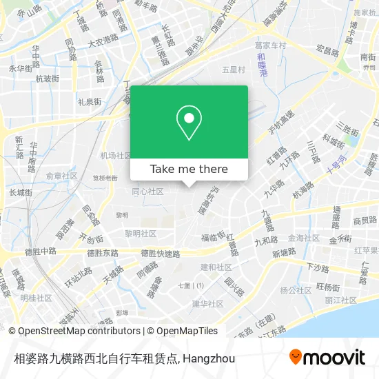 相婆路九横路西北自行车租赁点 map