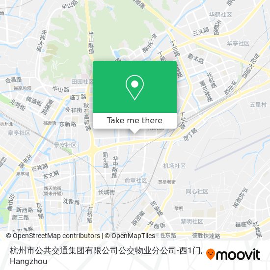 杭州市公共交通集团有限公司公交物业分公司-西1门 map