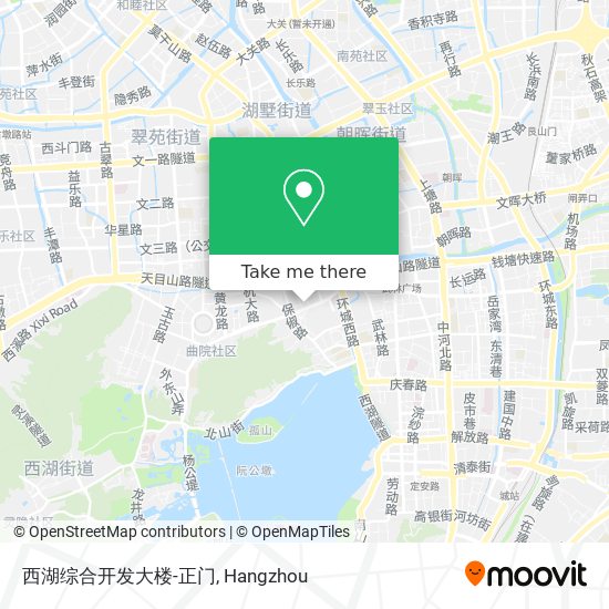 西湖综合开发大楼-正门 map