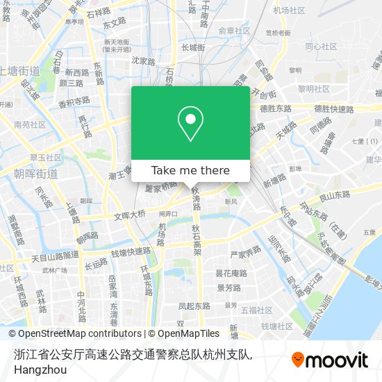 浙江省公安厅高速公路交通警察总队杭州支队 map