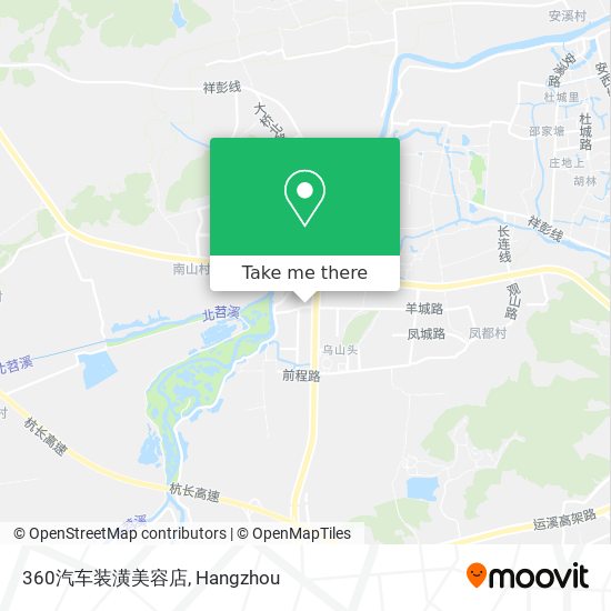360汽车装潢美容店 map