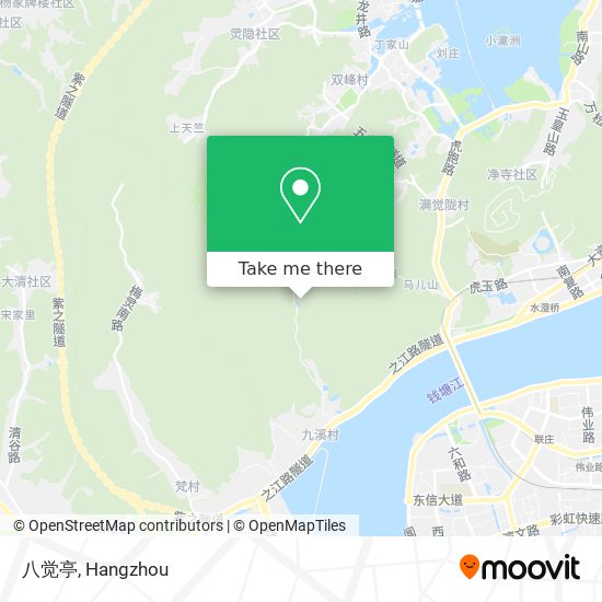 八觉亭 map