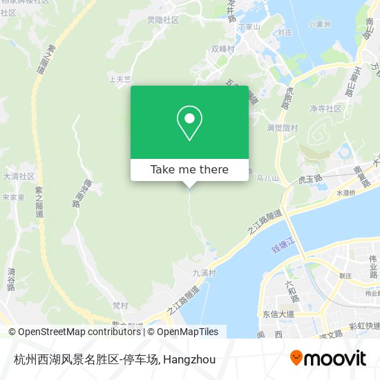 杭州西湖风景名胜区-停车场 map