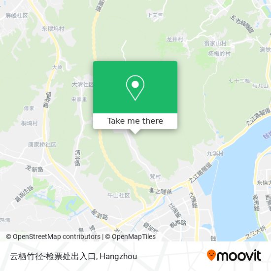 云栖竹径-检票处出入口 map