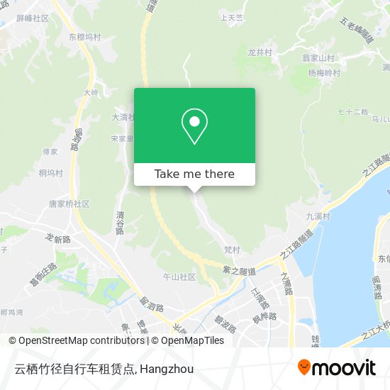 云栖竹径自行车租赁点 map