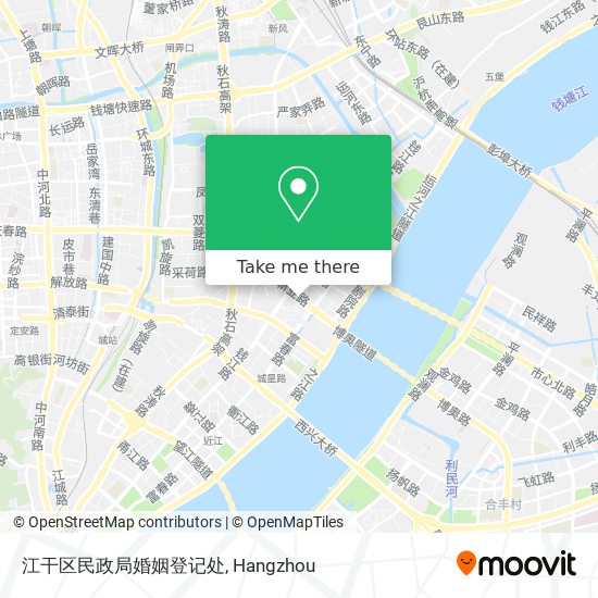 江干区民政局婚姻登记处 map