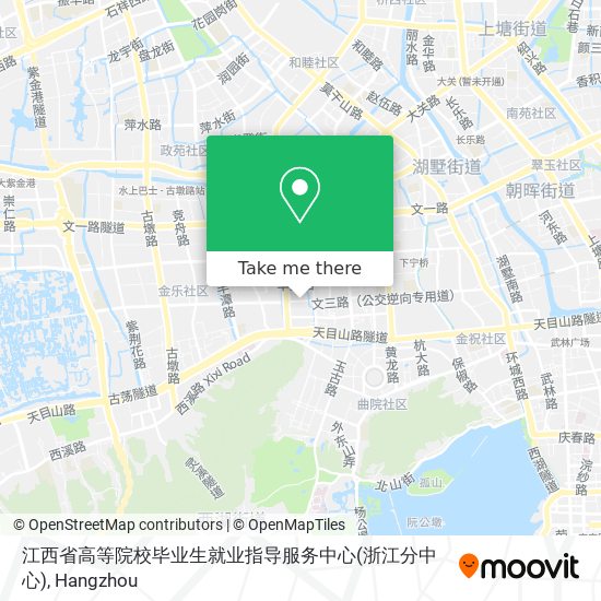 江西省高等院校毕业生就业指导服务中心(浙江分中心) map