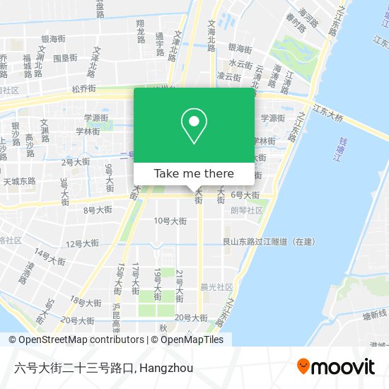 六号大街二十三号路口 map