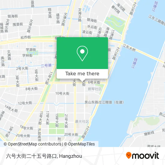 六号大街二十五号路口 map