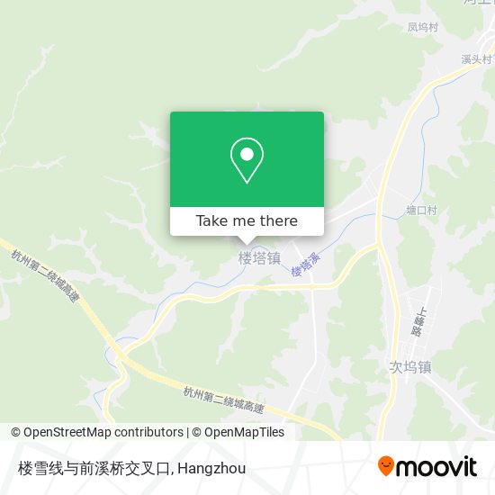楼雪线与前溪桥交叉口 map