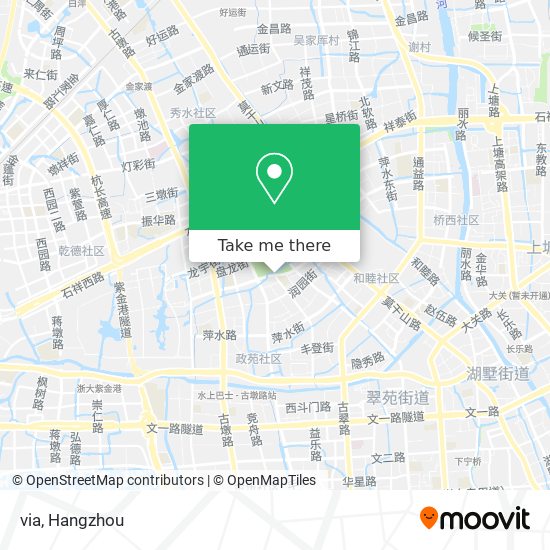 via map