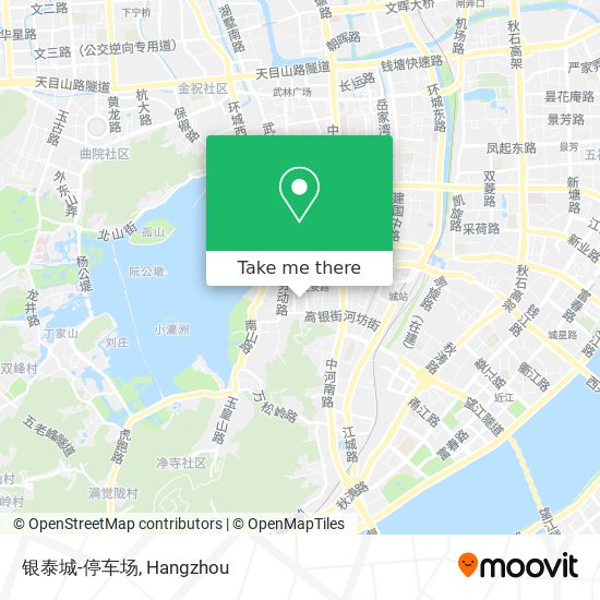 银泰城-停车场 map