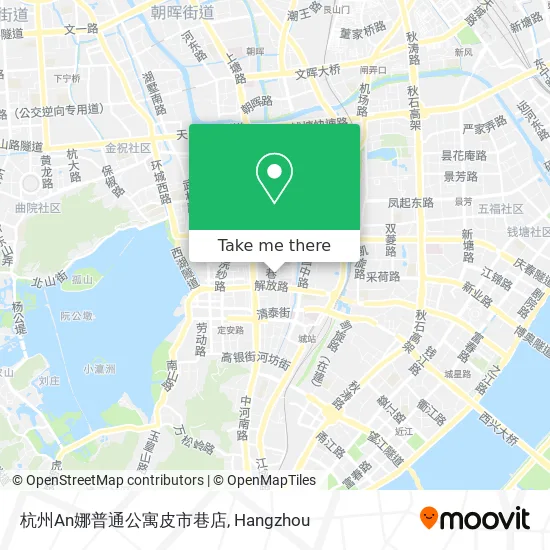 杭州An娜普通公寓皮市巷店 map