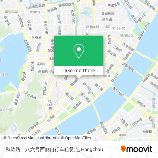 秋涛路二八六号西侧自行车租赁点 map