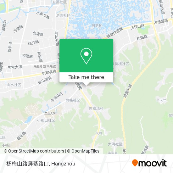 杨梅山路屏基路口 map