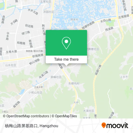 杨梅山路屏基路口 map