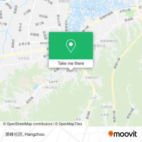 屏峰社区 map