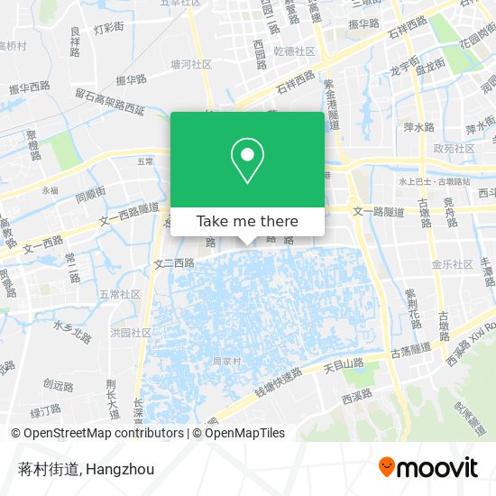 蒋村街道 map