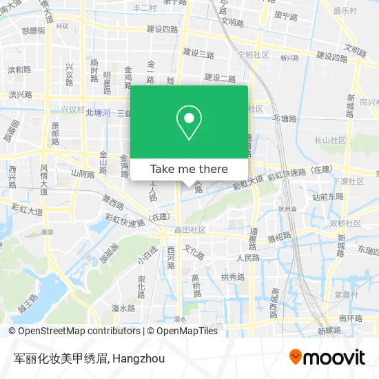 军丽化妆美甲绣眉 map