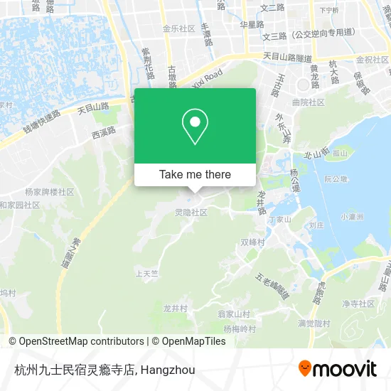 杭州九士民宿灵瘾寺店 map