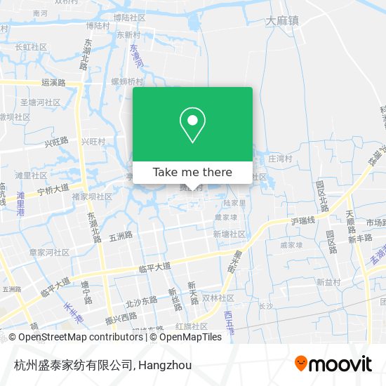 杭州盛泰家纺有限公司 map