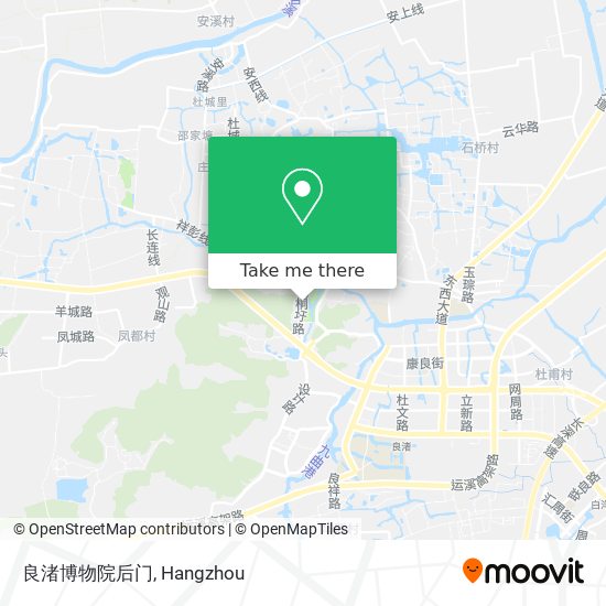 良渚博物院后门 map