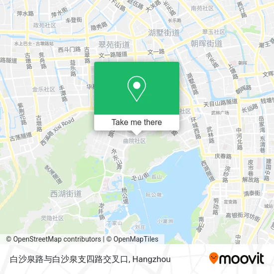 白沙泉路与白沙泉支四路交叉口 map