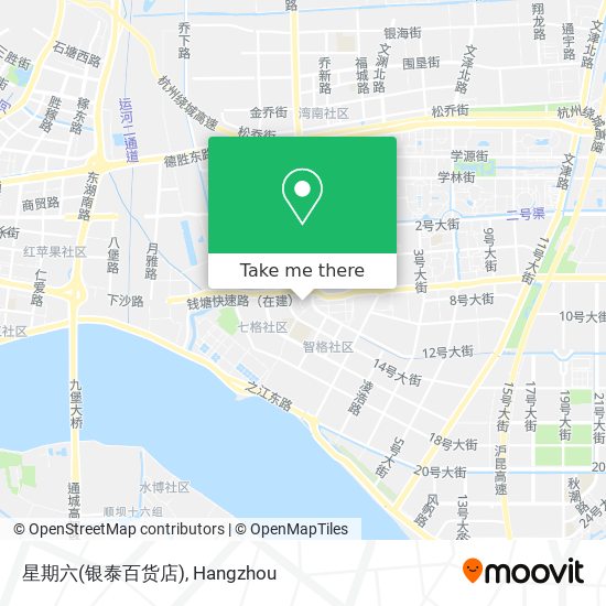 星期六(银泰百货店) map