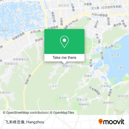 飞来峰造像 map