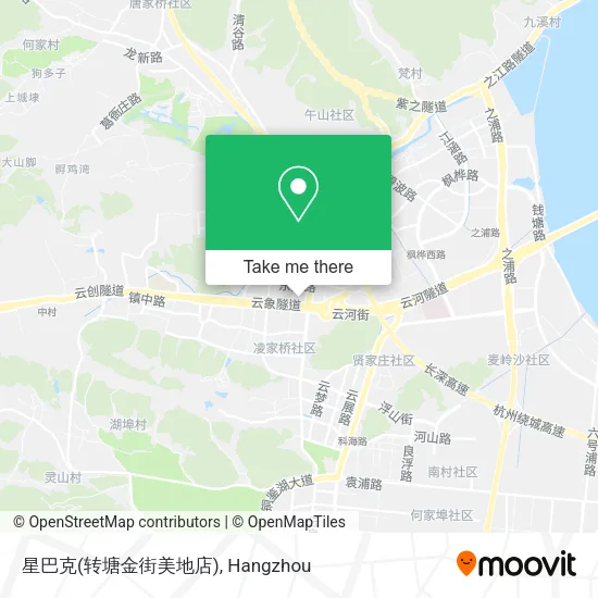 星巴克(转塘金街美地店) map
