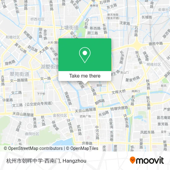 杭州市朝晖中学-西南门 map