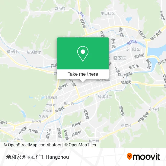 亲和家园-西北门 map