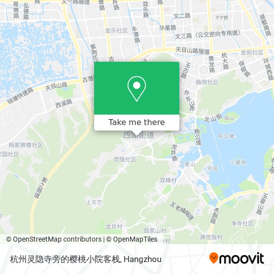 杭州灵隐寺旁的樱桃小院客栈 map