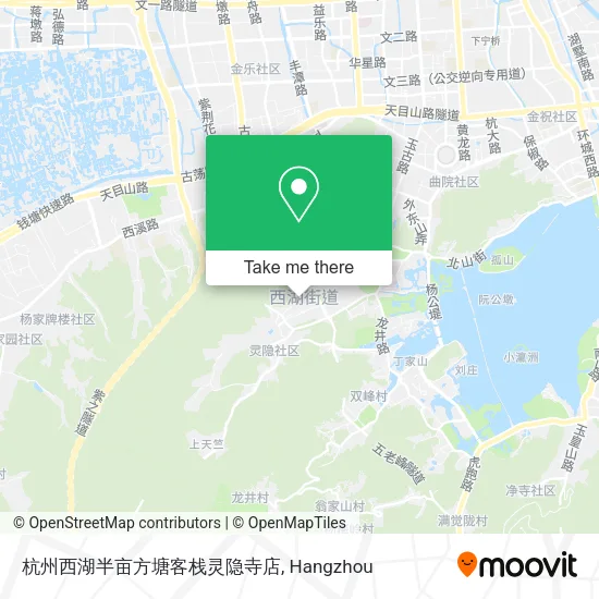 杭州西湖半亩方塘客栈灵隐寺店 map